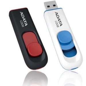 MEMORY DRIVE FLASH USB2 16GB/BLACK/RED AC008-16G-RKD A-DATA  AC008-16G-RKD 4718050609604
