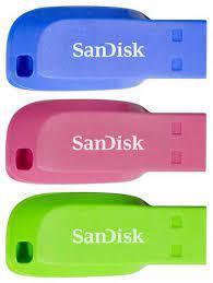 MEMORY DRIVE FLASH USB2 16GB/3PCS SDCZ50C-016G-B46T SANDISK SDCZ50C-016G-B46T 619659153755