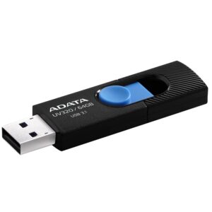 MEMORY DRIVE FLASH USB3.1 64GB/BLACK AUV320-64G-RBKBL ADATA AUV320-64G-RBKBL 4713218462824