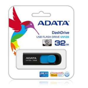 MEMORY DRIVE FLASH USB3 128GB/BLACK AUV128-128G-RBE ADATA  AUV128-128G-RBE 4713435799444