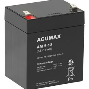 BATTERY 12V 5AH VRLA/AM5-12T2 ACUMAX EMU  AM5-12T2 5902367801755