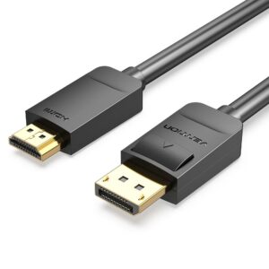 CABLE DP TO HDMI 2M/BLACK HADBH VENTION  HADBH 6922794733343