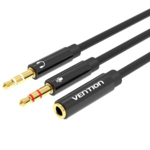 CABLE AUDIO 2X3.5MM TO 3.5MM/0.3M BBTBY VENTION  BBTBY 6922794738959