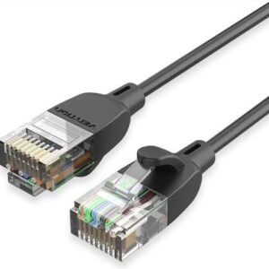 PATCH CABLE CAT.6A UTP/1.5M BLACK SLIM IBIBG VENTION IBIBG 6922794742956