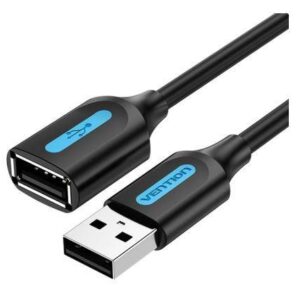 CABLE USB2.0 MALE TO FEMALE/5M BLACK CBIBJ VENTION CBIBJ 6922794748538