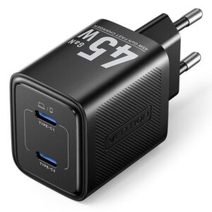 MOBILE CHARGER WALL 45W USB-C/2P BLACK FEFB0-EU VENTION  FEFB0-EU 6922794790193