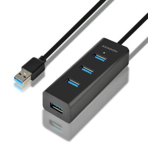 I/O HUB USB3.0 4PORT CHARGING/1.2M HUE-S2BL AXAGON  HUE-S2BL 8595247903532