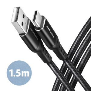 CABLE USB-C TO USB2.0 1.5M/BLACK BUCM-AM15AB AXAGON  BUCM-AM15AB 8595247906854