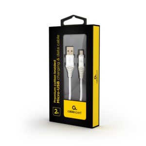 CABLE USB2 TO MICRO-USB 2M/CC-USB2B-AMMBM-2M-BW2 GEMBIRD CC-USB2B-AMMBM-2M-BW2 8716309108195