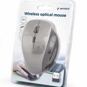 MOUSE USB OPTICAL WRL BLACK/SP. GREY MUSW-6B-02-BG GEMBIRD MUSW-6B-02-BG 8716309121897