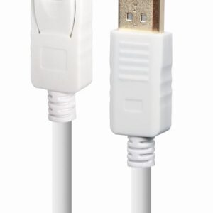 CABLE DISPLAY PORT 1.8M/WHITE CC-DP2-6-W GEMBIRD  CC-DP2-6-W 8716309129343