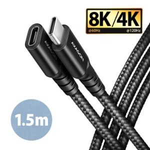 CABLE USB-C EXTENSION 1.5M/BLACK BUCM32-CF15AB AXAGON BUCM32-CF15AB 8595247907370