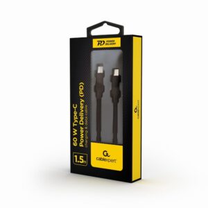 CABLE USB-C PD 1.5M/CC-USB2-CMCM60-1.5M GEMBIRD CC-USB2-CMCM60-1.5M 8716309121675