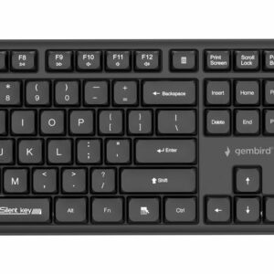 KEYBOARD +MOUSE WRL ENG/BLACK KBS-WMS-01 GEMBIRD  KBS-WMS-01 8716309136792