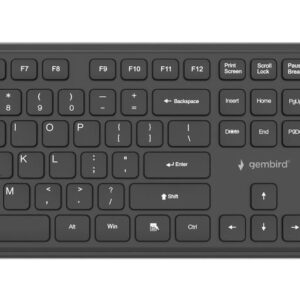 KEYBOARD +MOUSE WRL ENG/BK KBS-WPS-01 GEMBIRD KBS-WPS-01 8716309136808