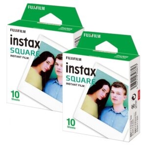 FILM INSTANT COLOR INSTAX/SQUARE GLOSSY 2X10PK FUJIFILM INSTAXGLOSSYSQUARE10X2 4547410370003