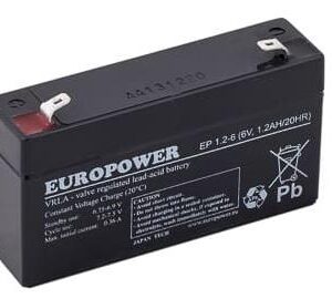 BATTERY 6V 4.5AH VRLA/EP4.5-6 EUROPOWER EMU EP4.5-6 5902367800024