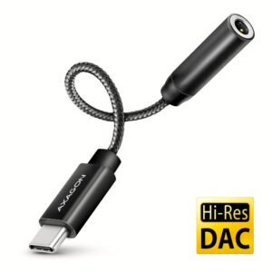 ADAPTER USB-C TO AUDIO 3.5MM/DAC 0.1M ADA-HC AXAGON ADA-HC 8595247908193