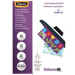 LAMINATOR POUCH IMAGELAST/A4 80 25PCS 5396205 FELLOWES 5396205 077511539626