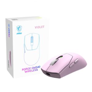 MOUSE USB OPTICAL WRL GAMING/FORGE GM340 WRL VIOLET MSI FORGE GM340 WIRELESS VIOLET 4711377425445