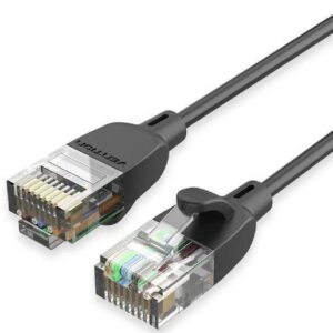 PATCH CABLE CAT.6A UTP/1M BLACK IBIBF VENTION  IBIBF 6922794742949