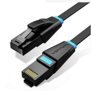 PATCH CABLE CAT.6 UTP FLAT/1M BLACK IBJBF VENTION IBJBF 6922794745926