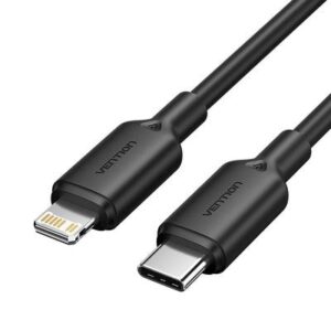 CABLE USB-C TO LIGHTNING/2M BLACK LAKBH VENTION  LAKBH 6922794783492