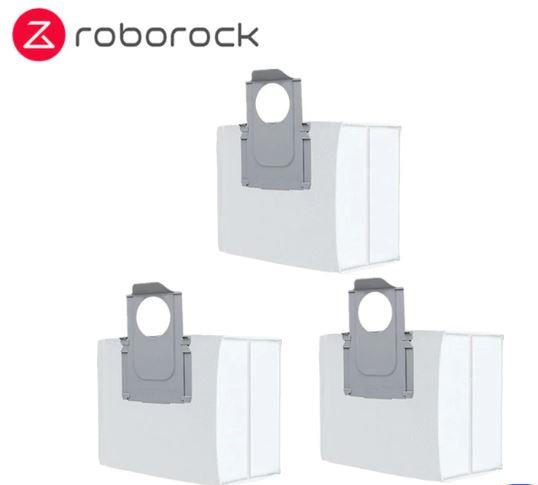 Vacuum Cleaner Accessory ROBOROCK Disposable Dust Bag 3pcs White For OC0/Q70+/Q70 Max+/OC5/Q75+/Q75 Max+/Q55+/O35/S75 MaxV Ultra/S70 Pro Ultra/S80 Pro Ultra/S85 Pro Ultra/OC0-D/S80+/Q80 Max+/OC5-D/S85+/Q85 Max+/Q55 Pro+/S70 Max Ultra/S75 Max Ultra/Q55 Max+/Q55 DuoRoller+ 8.02.0131 8.02.0131 6970995784701
