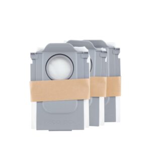 Vacuum Cleaner Accessory ROBOROCK Disposable Dust Bag 3pcs White For Qrevo/Qrevo MaxV/S8 MaxV Ultra/S8 Max Ultra/Qrevo S/Qrevo Pro/Qrevo Master/Qrevo Curv 8.02.0238 8.02.0238 6970995787566