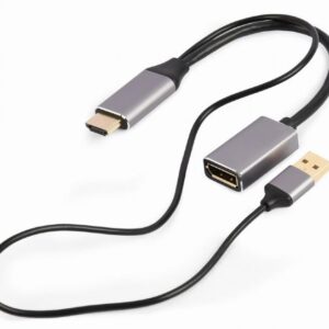 I/O ADAPTER HDMI TO DP/BLACK A-HDMIM-DPF-02 GEMBIRD A-HDMIM-DPF-02 8716309124546