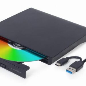 DVD RW USB3/USB-C 8X EXT RTL/BLACK DVD-USB-031 GEMBIRD DVD-USB-031 8716309136143