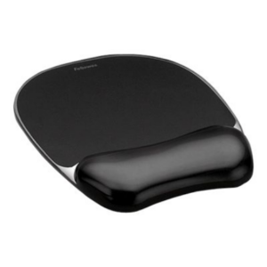 Fellowes | Mouse pad with wrist support CRYSTAL | Mouse pad with wrist pillow | 202 x 235 x 25 mm | Black 9112101 043859527175