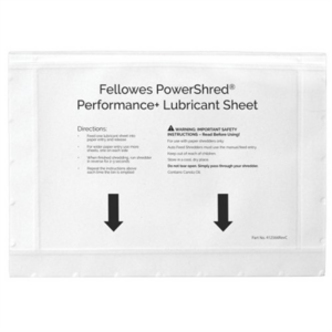 Fellowes | Shredder oil sheets 10 pcs | 4025601 | Easy to use no spills and no mess; Improves your shredders performance by keeping the cutters lubricated 4025601 043859783939