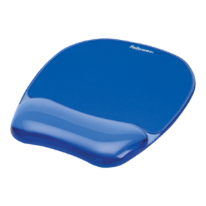 Fellowes | Mouse pad with wrist support CRYSTAL | Mouse pad with wrist pillow | 230 x 202 x 32 mm | Blue 9114120 077511911415