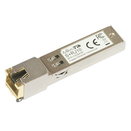 MikroTik | S+RJ10 | SFP+ | Copper | RJ-45 | 10/100/1000/10000 Mbit/s | Maximum transfer distance 200 m | -20 to +60C | COMPATIBLE ONLY WITH ACTIVE COOLING SWITCHES (DISCONNECTS WITH PASSIVE COOLING SWITCHES) -20 to +60C S+RJ10 2000000976624