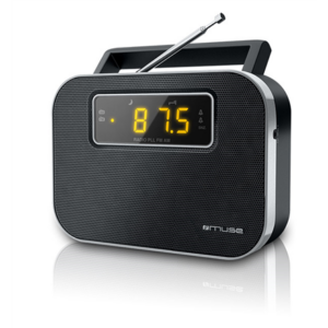 Muse | M-081R | Alarm function | 2-band PLL portable radio | Black M-081R 3700460203313