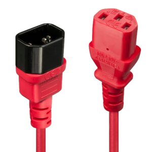 CABLE POWER IEC EXTENSION 1M/RED 30477 LINDY 30477 4002888304771