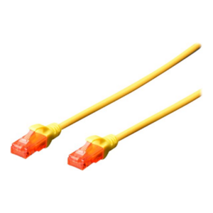 Digitus Patch cord | CAT 6 U-UTP | AWG 26/7 | Cable length: 2 m | Yellow DK-1617-020/Y 4016032387817