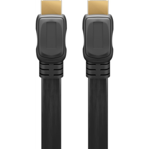 Goobay | High Speed HDMI Flat Cable with Ethernet | 61279 | HDMI male (type A) | HDMI (type A) | HDMI to HDMI | 2 m 61279 4040849612794