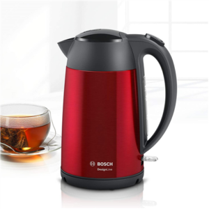 Bosch | Kettle | DesignLine TWK3P424 | Electric | 2400 W | 1.7 L | Stainless steel | 360° rotational base | Red TWK3P424 4242005188055