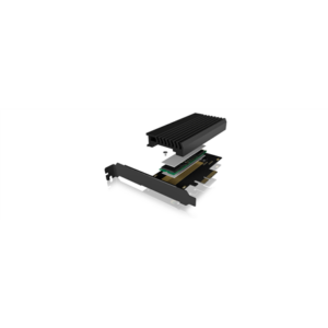 Raidsonic | ICY BOX | PCIe card with M.2 M-Key socket for one M.2 NVMe SSD IB-PCI214M2-HSL 4250078167242
