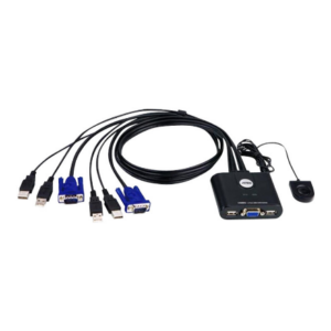Aten 2-Port USB VGA Cable KVM Switch with Remote Port Selector | Aten | KVM Cable KVM Switches CS22U Search Product or keyword 2-Port USB VGA Cable KVM Switch with Remote Port Selector CS22U-AT 4710423775978