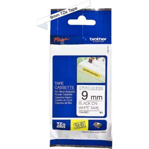 BROTHER TZE221 tape black/white 9mm 8m TZE221 4977766685085