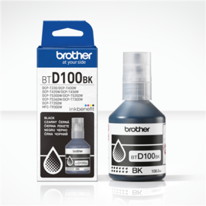 Brother BTD100BK | Ink Bottle | Black BTD100BK 4977766836951