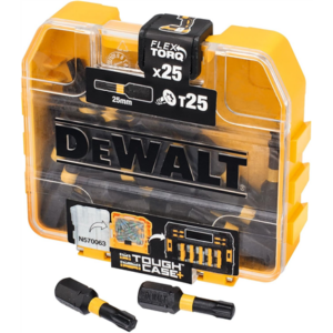 DEWALT DT70558T-QZ Extreme FLEXTORQ 25pc Set T25 25mm in Small Bulk Storage Case DT70558T-QZ 5035048535264