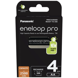 Panasonic | Rechargeable Batteries | ENELOOP Pro BK-3HCDE/4BE | AA | 2500 mAh | 4 pc(s) BK-3HCDE/4BE 5410853064152