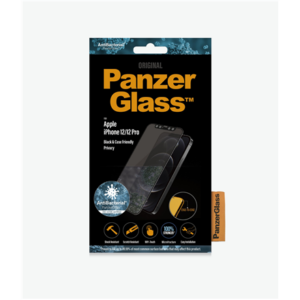 PanzerGlass | Apple | For iPhone 12/12 Pro | Glass | Black | Case Friendly | Privacy glass P2711 5711724127113