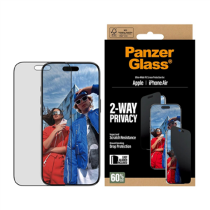 PanzerGlass Screen protector | Apple | iPhone Air | Glass | Transparent | Ultra-Wide Fit w. EasyAligner PG74944 5715685025723