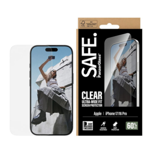 PanzerGlass Screen protector | Apple | iPhone 16 Pro/iPhone 17 | Transparent | Ultra-Wide Fit w. EasyAligner SA60858 5715685025853