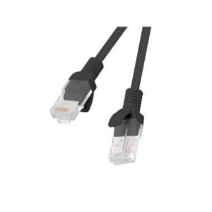 Lanberg | Patchcord CAT.5E UTP | PCU5-10CC-0050-BK | 0.5 m | Black PCU5-10CC-0050-BK 5901969406696